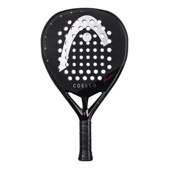 Paleta Padel Head Coello Pro Power Rugoso 3d 2025 + Regalo Negro