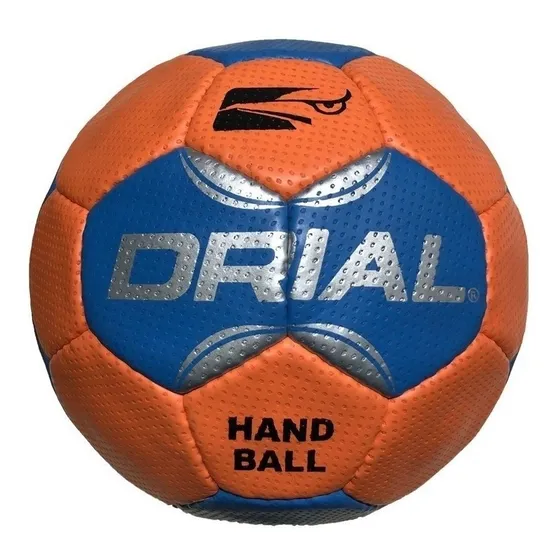 Pelota Handball Drial Pu Nº 1 2 3 Handbol Grip Cke Color Naranja / Celeste