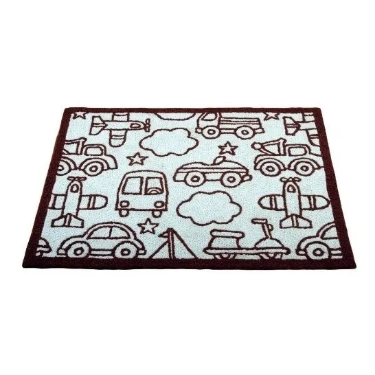 Alfombra Cuarto Bebé Kidsline Transporte Tamaño 150 X 90cm