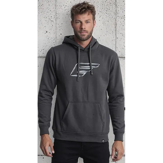 Ellus Poleron Hombre Regular Fit Fleece Gris