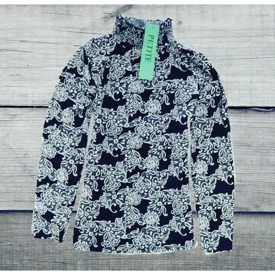 Blusa Petiti Mujer Manga Larga Cuello Alto Primavera