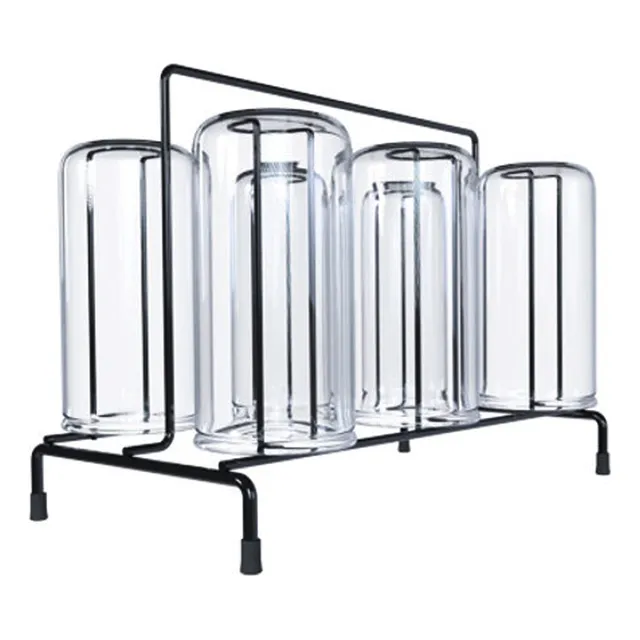 Escurre Escurridor De Vasos Copas Soporte De Metal Con Asa