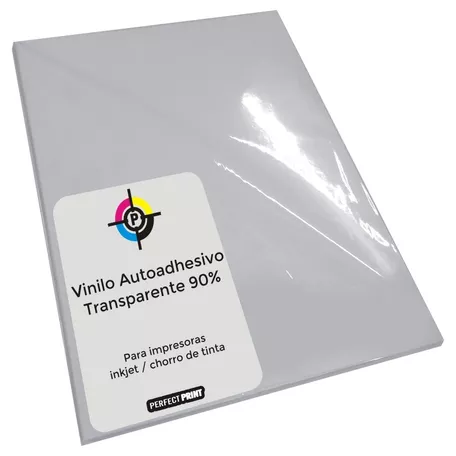 Vinilo Sticker Transparente A4 X 50 Hojas Para Tinta Inkjet