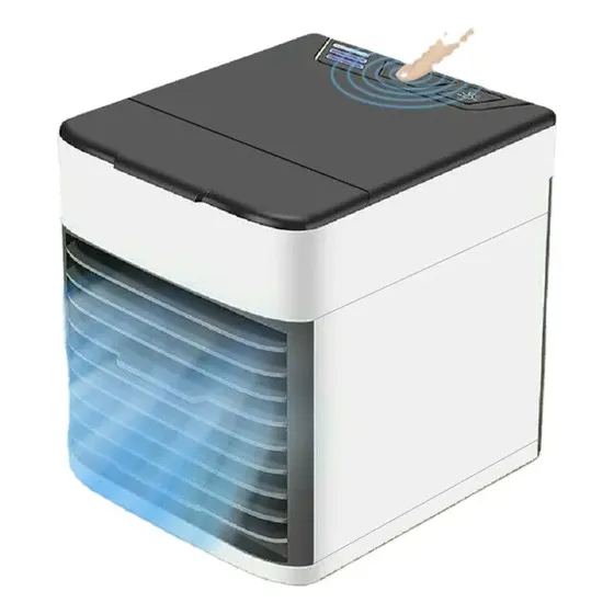 Mini Aire Acondicionado Portatil Mesa Ventilador Recargable