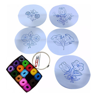 Kit Para Bordar Tortilleros Flores Kit Para Bordar Tortilleros Flores
