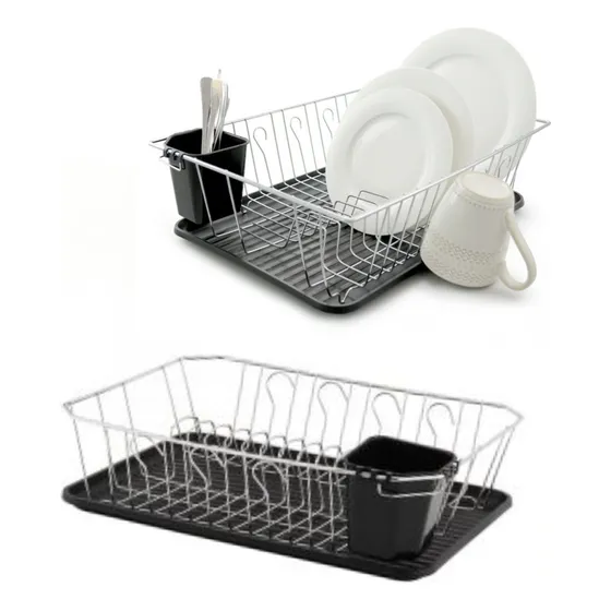 Escurridor Selecta Con Bandeja Y Cubertera 41x32x12.5cm 