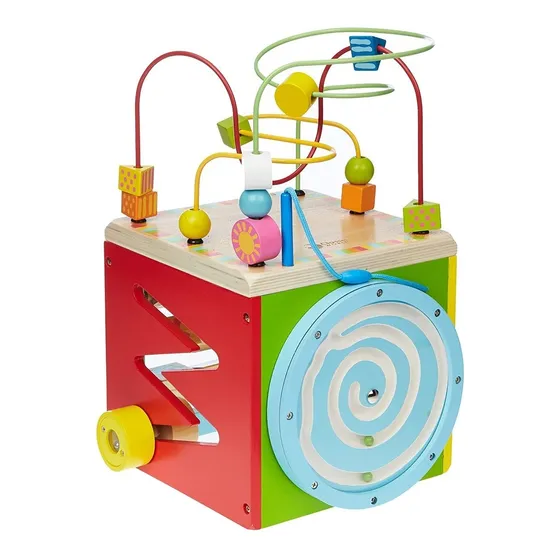 Prono Cubo De Madera Laberinto Mesa Didactica Classic World
