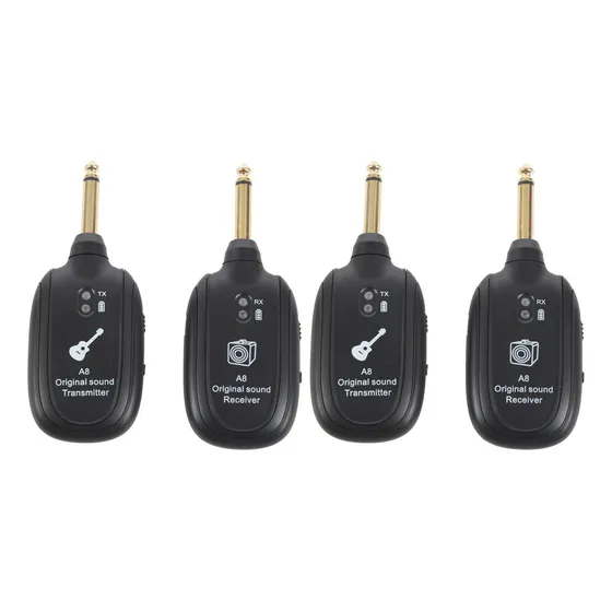 Para @ 2x Receptor Transmissor De Sem Fio De Guitarra E /