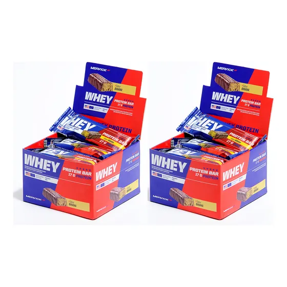 2 Whey Protein Bar Caja 46 Gms X 12 Unid. Mervick  Oferta !!