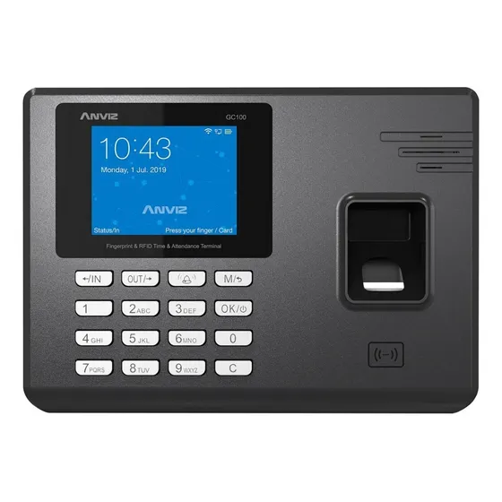 Control De Accesos Y Horario Wifi Anviz Gc150 Salida Rele 