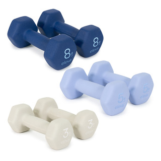 Set De Mancuernas Hexagonales 3-5-8 Lbs Juego De 6 Pzs Eleva Set De Mancuernas Hexagonales 3-5-8 Lbs Juego De 6 Pzs Eleva