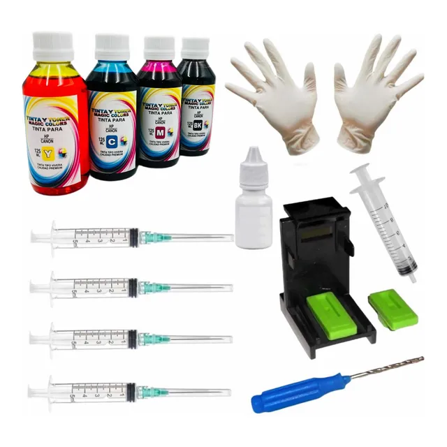 Kit De Recarga Compatible Para Cartucho Canon Pg-140, Cl-141