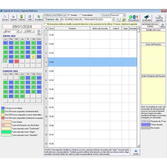 Software Programa Consultorio Médico Clínica Agenda Turnos
