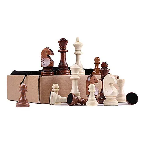 Piezas Grandes De Ajedrez De Madera Luckywish, Piezas De Aje