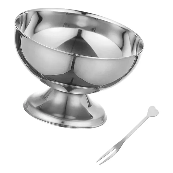 Tazón De Postre De Acero Inoxidable De , Taza De Postre De