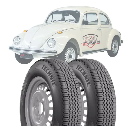 Pneus Aro 15 Fusca 5.60-15 79p Technic T-300 6 Lonas