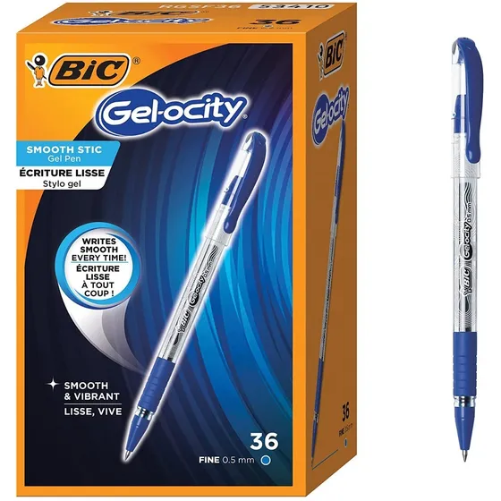 Boligrafos Bic De Gel Caja 36 Unidades Lapiceros