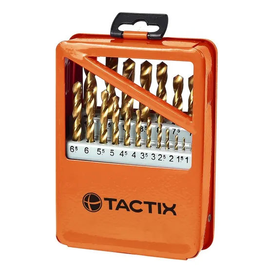 Set De Brocas Metricas Hss De Titanio 19 Piezas Tactix