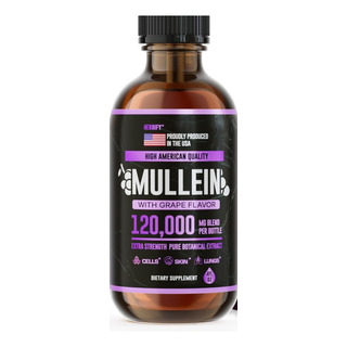 Herbify Mullein Lung Support Drops 120ml Grape Herbify Mullein Lung Support Drops 120ml Grape