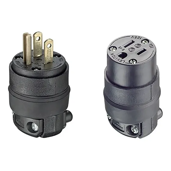 Clavija 515pr Y Contacto 515cr Marca Leviton Pack 24 Juegos