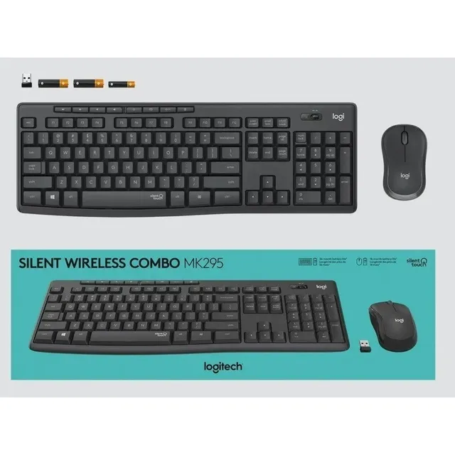 Combo Mouse Y Teclado Inalambricos Logitech Mk295 Silencioso