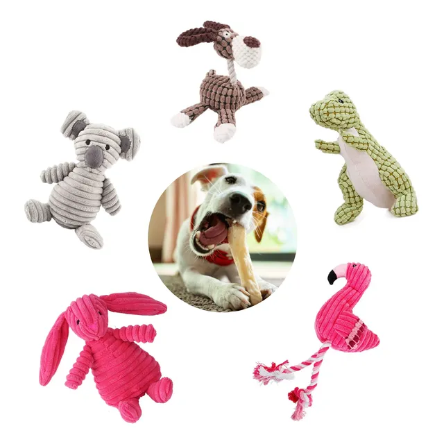 Juguete Interactivo Perro Masticador Peluche Con Chirrido