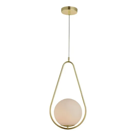 Kit 2 Pendente Pérola Gota Aço E Vidro Ouro Avant