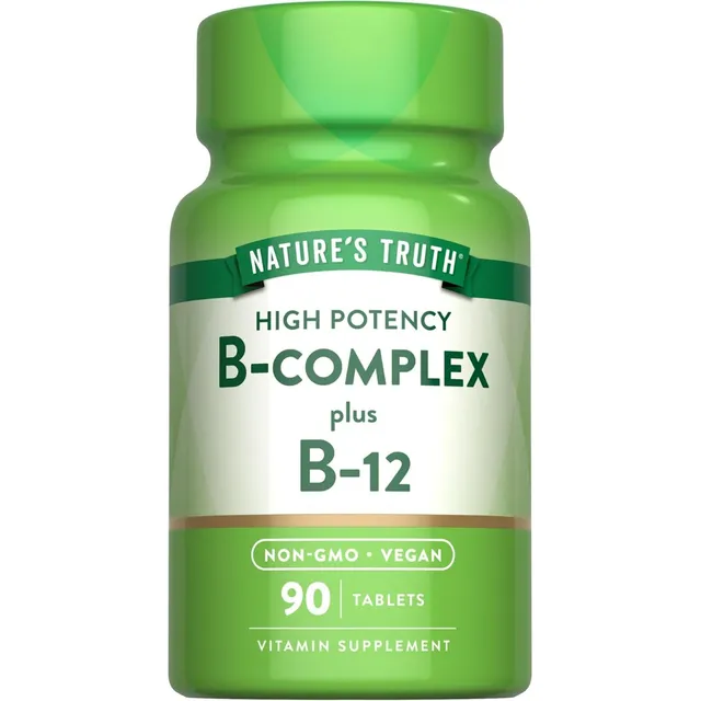 Complejo B Más B12 Nature's Truth 90 Tabletas Sin Sabor