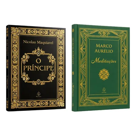 Meditações Marco Aurélio E O Príncipe Maquiavel Luxo Kit