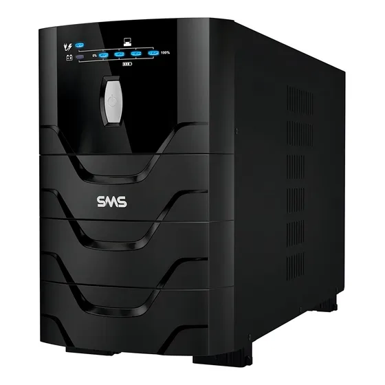 No break SMS Power Vision Upv 3000 Bi 27737 3000VA entrada de 115V - 127V / 220V e saída de 115V preto