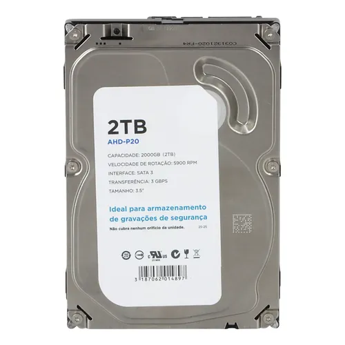 Hd Seagate Barracuda 2tb 7200rpm Cache 256mb Sata 3 Cor Prateado