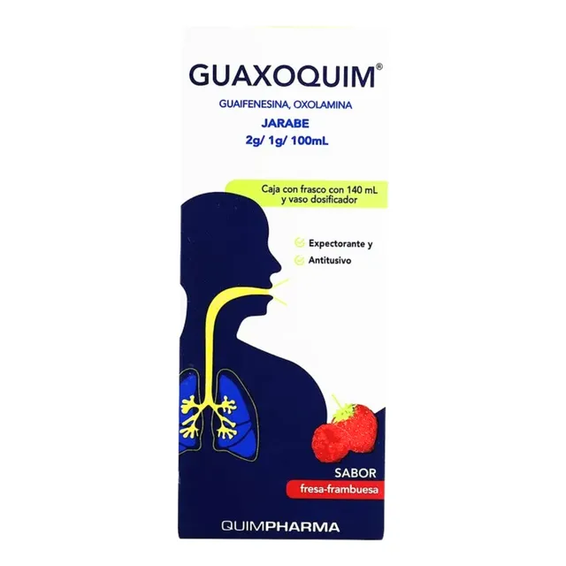 Guaifenesina 2 G Oxolamina 1 G Guaxoquim Jarabe 140 Ml