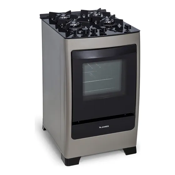 Cocina James C 700 V Titanium Supergás Mesa Vidrio Kirkor