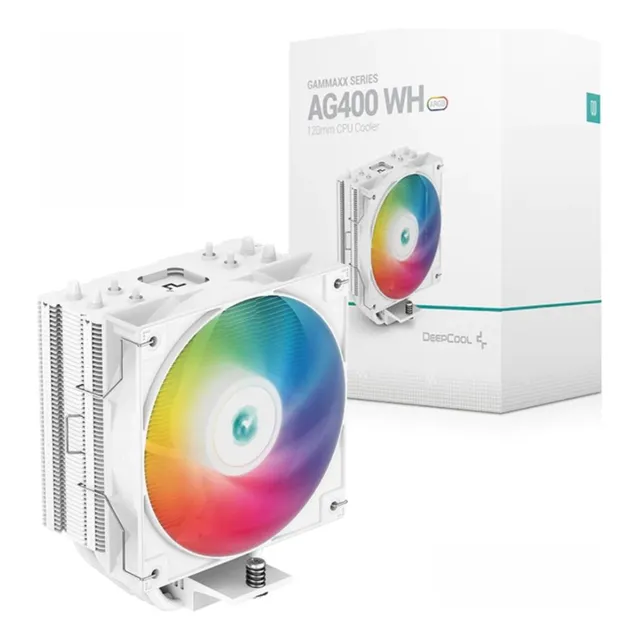 Cooler Gamer Cpu Deepcool Ag400 Argb Wh Intel Y Amd