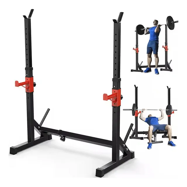 Rack De Sentadillas Profesional De Altura Ajustable 300 Kg