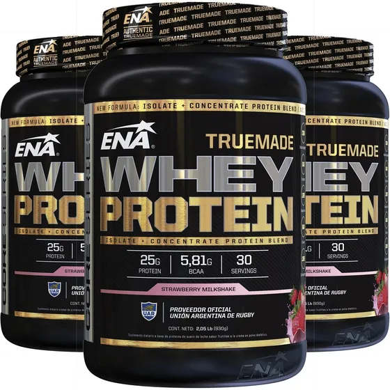3 Kilos Pura Proteina Premium Whey Ena Crecimiento Muscular