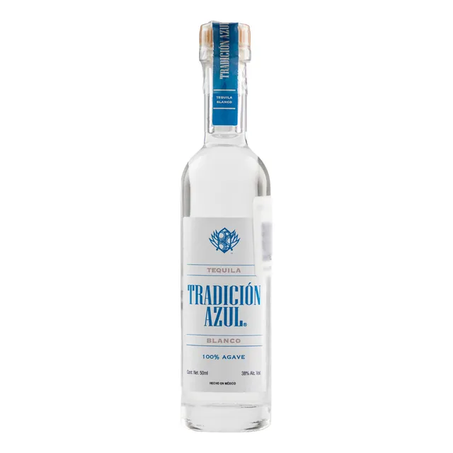 Tequila Tradición Azul Blanco 50 Ml