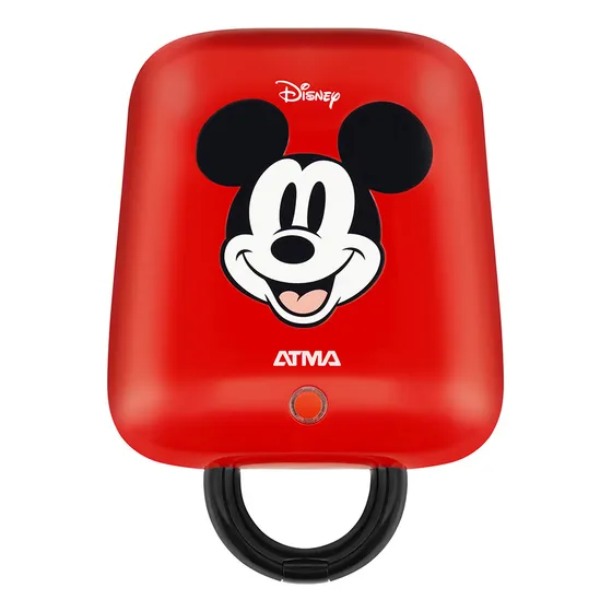 Waflera Sandwichera Eléctrica Atma Disney Ws027pe 700w Color Rojo