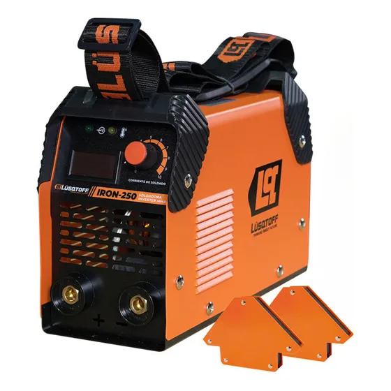 Soldadora Inverter Iron 250 Lusqtoff Color Naranja Frecuencia 50 Hz