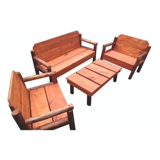 Juego De Sillones Exterior Rustico