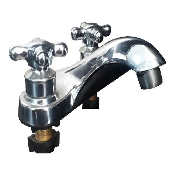 Llave Para Lavamano Twin Manilla Body Belt-g Gri-1808