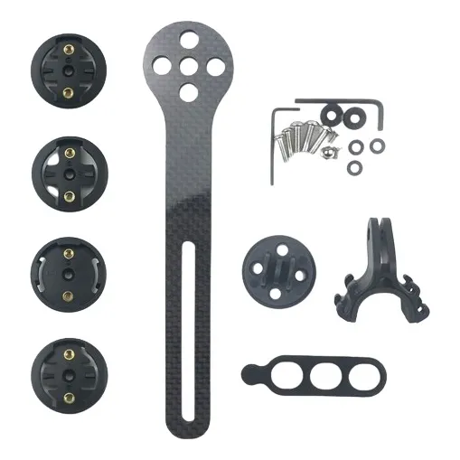 Soporte Carbono Ciclocomputadora Manillar Integrado Ruta Mtb