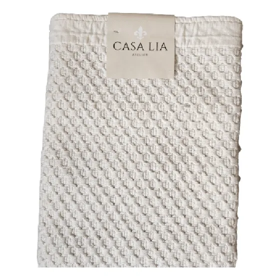 Alfombra Tejida Macramé Beige Crema Natural Casa Lía