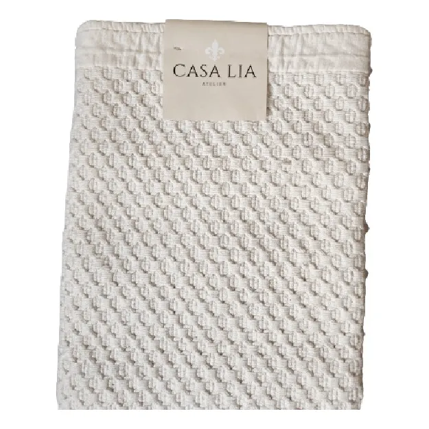 Alfombra Tejida Macramé Beige Crema Natural Casa Lía