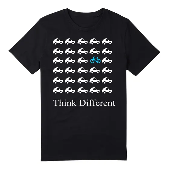 Remera Think Diferent Bicicleta Ecologica Sustentable