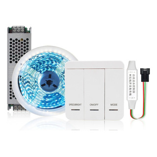 Fita De Led Sequencial Bq 10m Ip20 + Controle + Fonte. Fita De Led Sequencial Bq 10m Ip20 + Controle + Fonte.
