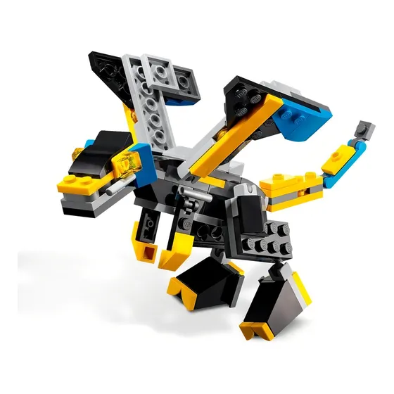 Brinquedo Lego Creator 3 Em 1 Super Robo Nave E Dragao 31124