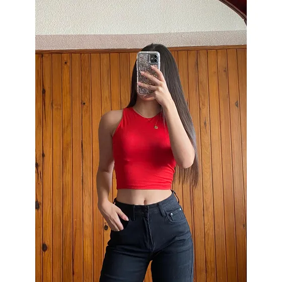 Crop Top Básico Doble Tela