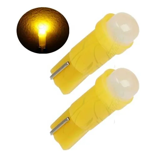 Bombillo T5 Cob Led Amarillo Cluster Tableros Relojes Panel 