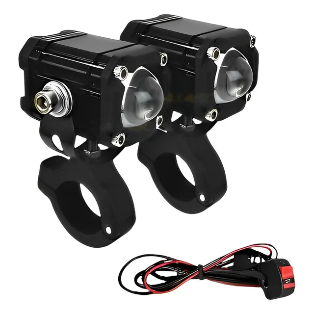 Farol De Milha Moto Completo U94 Prova D'água Ip67 Off Road